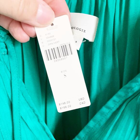 Anthropologie Giulia Tunic Dress Small Green NWT - Picture 6 of 7